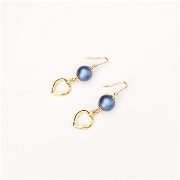 Hoa tai ngọc trai nuôi pha lê Swarovski