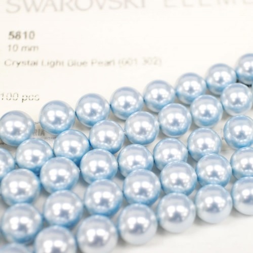 Ngọc trai pha lê Swarovski light blue