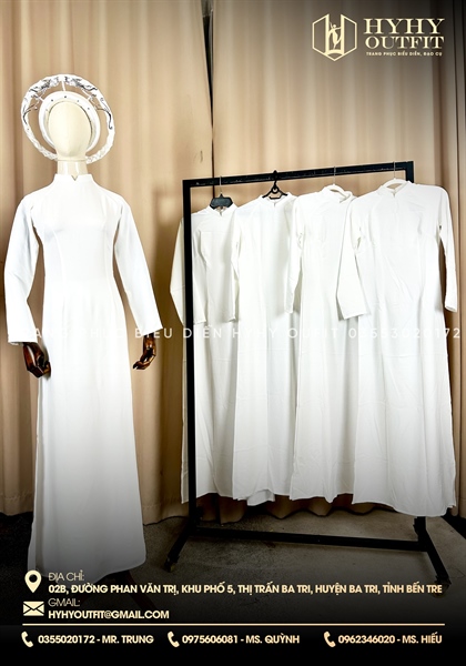 ÁO DÀI TRẮNG TRƠN