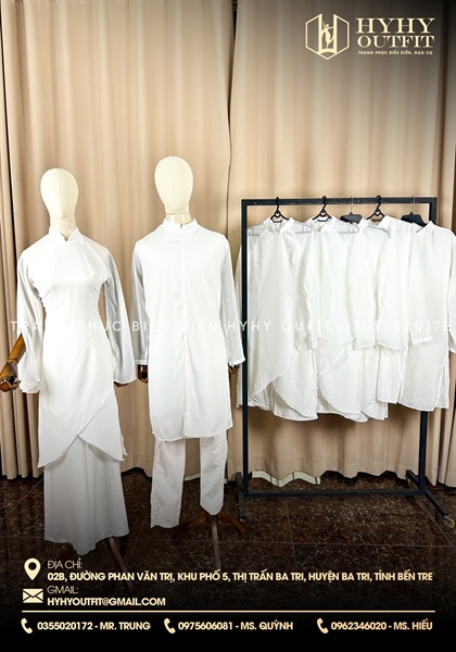 ÁO DÀI ĐƯƠNG ĐẠI TRẮNG NAM NỮ