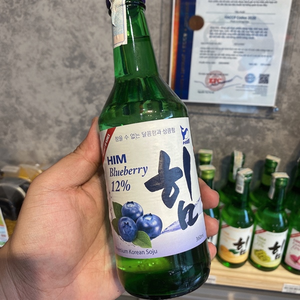Rượu soju hương việt quất