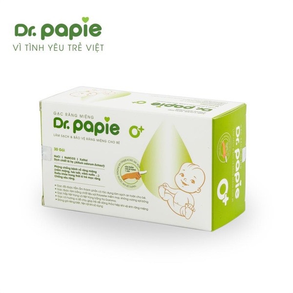 Rơ lưỡi Dr.papie xỏ ngón - 30 gói