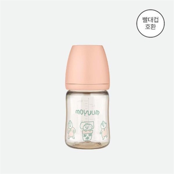 Bình sữa Moyuum PPSU Em bé Hồng 170ml