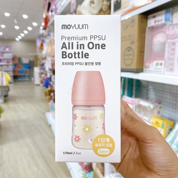 Bình sữa Moyuum PPSU Hoa 170ml