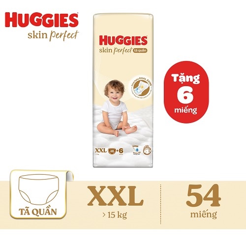 Tã Quần Huggies Skin Perfect 2XL 48+6 Miếng