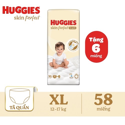 Tã Quần Huggies Skin Perfect XL 52+6 Miếng