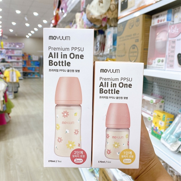 Bình sữa Moyuum PPSU Hoa 270ml