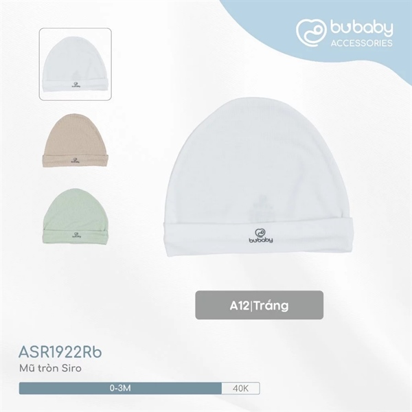 SR1922 - 3M Mũ tròn siro 192202 Bubaby