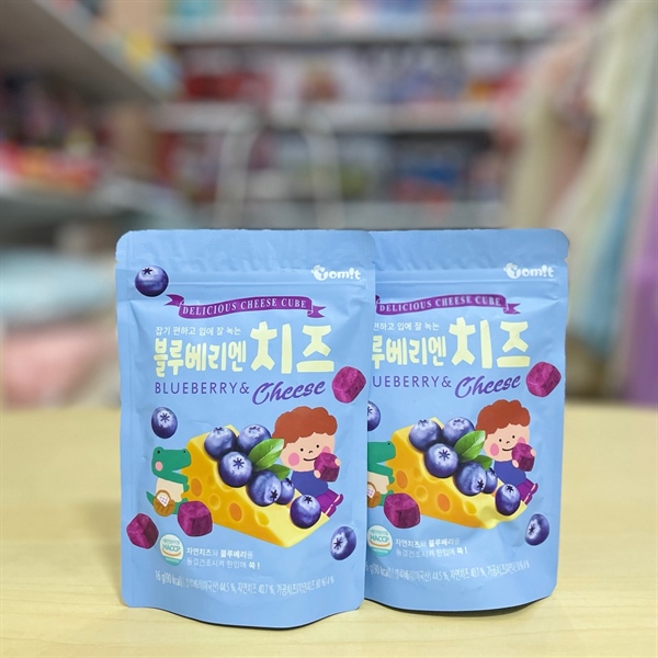 Phô mai sấy lạnh Yomit 6M+ 16g Việt quất