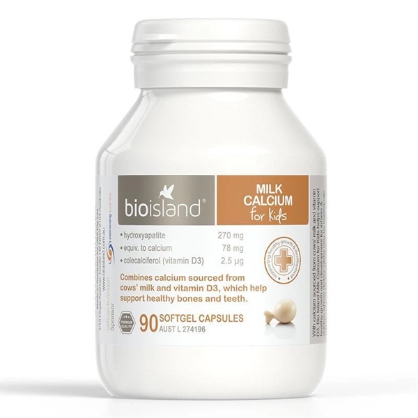 Calcium Milk 90v Bioisland - 90 viên