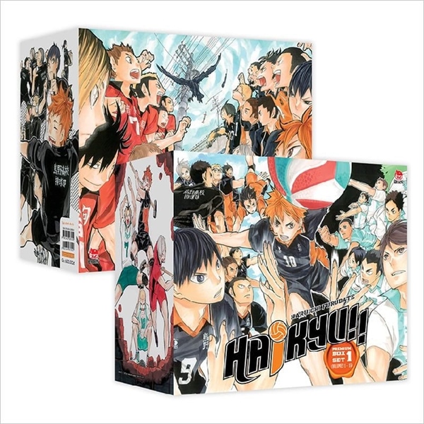 BOXSET 01 - HAIKYU!! PREMIUM (TẬP 1 – TẬP 15) (TẶNG KÈM 01 BÌA ÁO HIỆU ỨNG UV VÀ 01 BÌA ÁO HIỆU ỨNG METALIZE)
