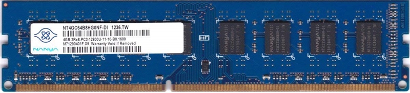 Ram PC DDR3 4GB bus 1600 Nanya