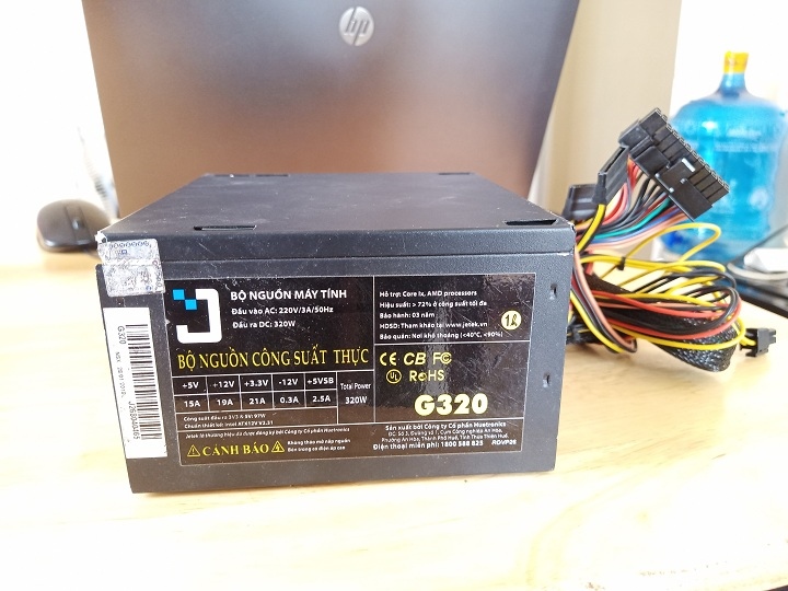 Nguồn PC JETEK G320 320W Cũ