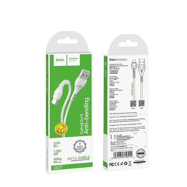 Cáp sạc ĐT hoco X37 type C 1M