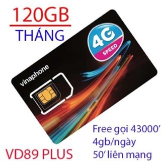 Sim 4G vinaphone gói VD89P 14tháng (4gGB/ngày,50p ngoại mạng,1500p nội mạng)
