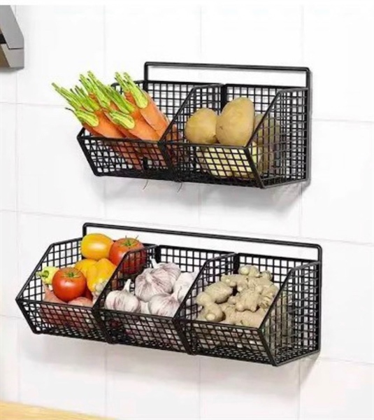 Giỏ treo đựng hành tỏi 3 ngăn