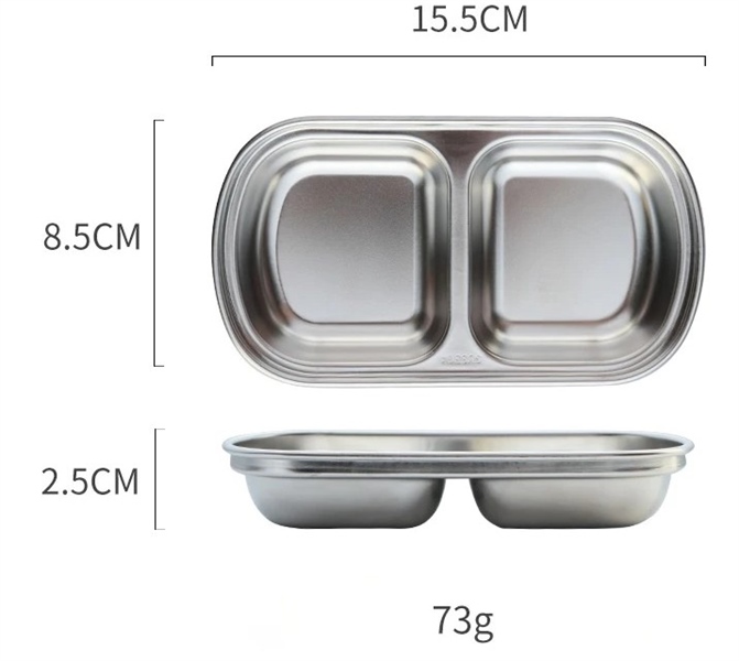 DH_Khay chấm inox 304 2 ngăn