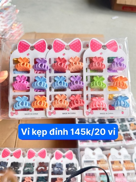 Vỉ kẹp đỉnh-145k/20 vỉ
