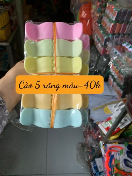 Cào 5 răng màu-TT