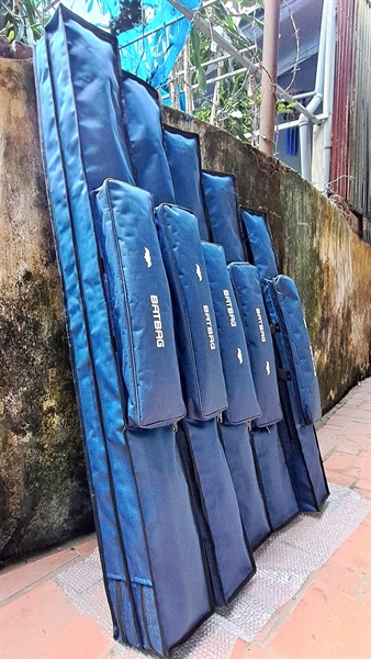 2 NGĂN 1M55 BC2N155T Bao câu, Túi đựng đồ câu, bao đựng cần mầu tím than, bao thẳng, chống nước siêu bền