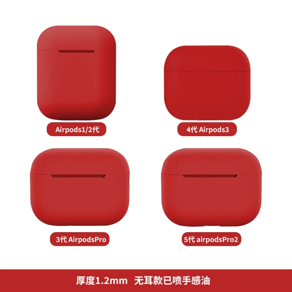 Case Airpod Basic Đỏ -3