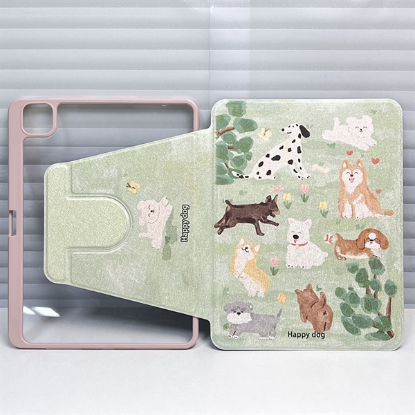 Case Ipad Hồng Happy Dog - 11Inch