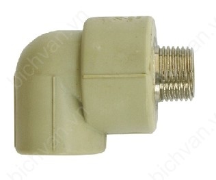 Nối góc 90 độ ren ngoài PPR 25-1/2'' [21mm] pn20 TP