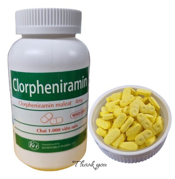 Clorpheniramin 1000v Khánh Hòa (Chai)