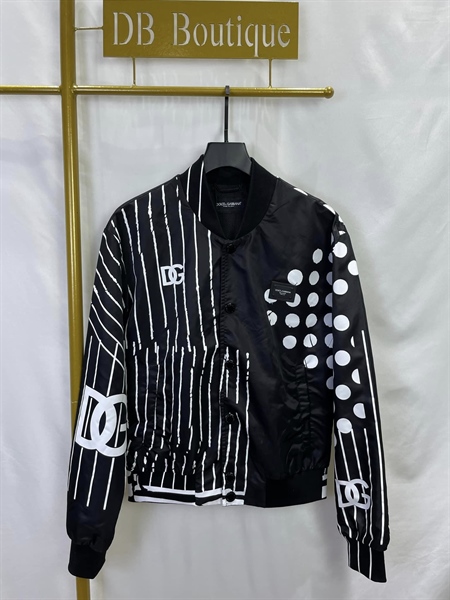 DG Printed nylon jacket with branded tag