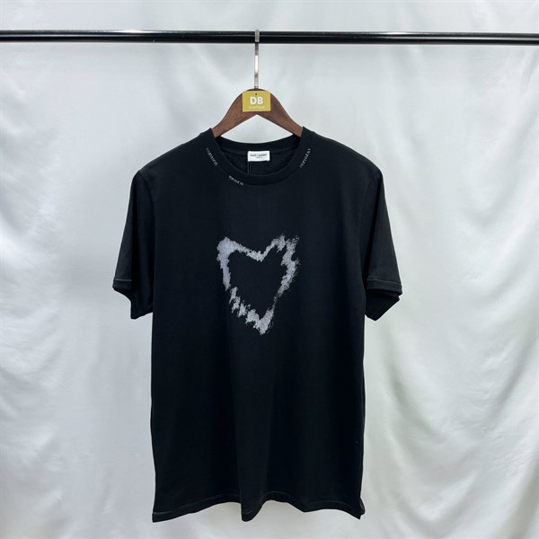 Saint Laurent heart-print T-shirt