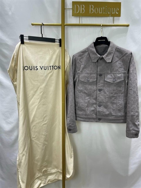 LV Denim jacket Monogram grey color