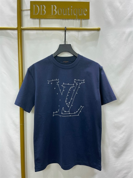 LV Stitch Print And Embroided TShirt