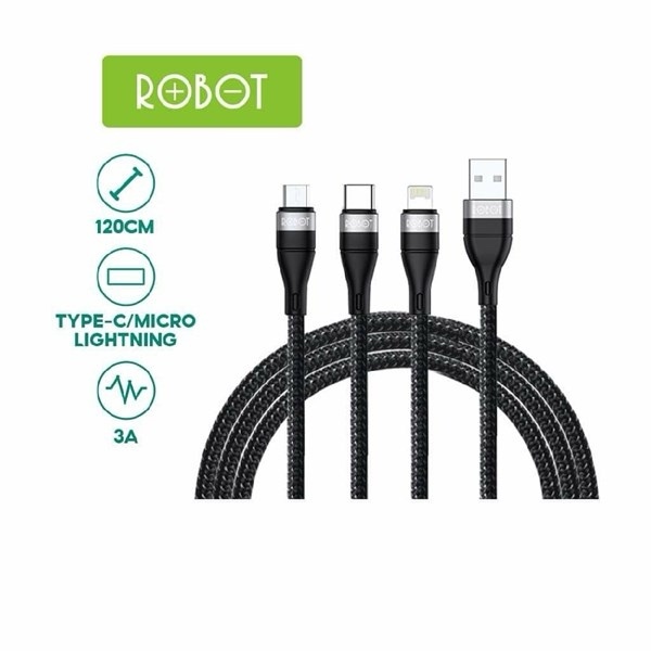 CÁP SẠC TRUYỀN DỮ LIỆU 3 ĐẦU ROBOT RYT120