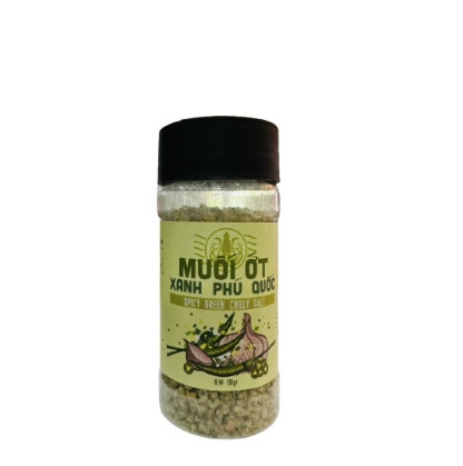 PQSG muối ớt xanh Phú Quốc 110g - Spicy green chilly salt