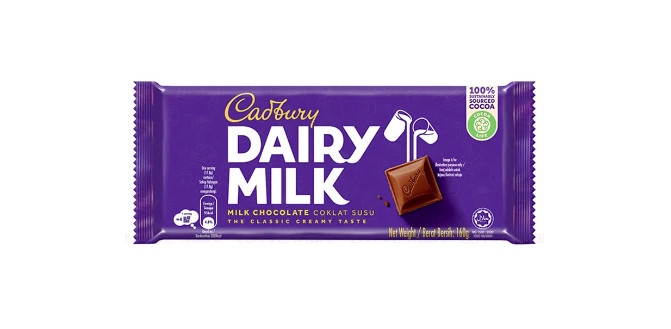 Cadbury Dairy Milk socola sữa 135g - Milk chocolate