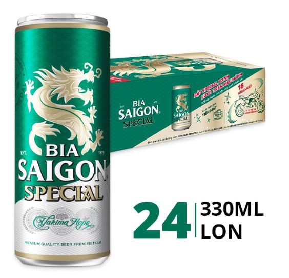Saigon bia Sài Gòn Special lon 330ml - Beer