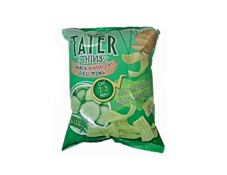 Oishi khoai tây siêu mỏng vị dưa leo 32g - Snack