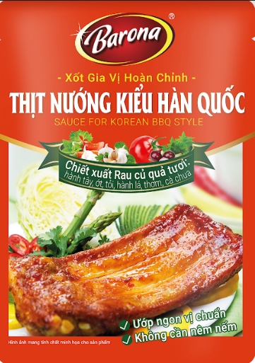 Barona xốt thịt nướng kiểu HQ 80g - Korean BBQ style sauce
