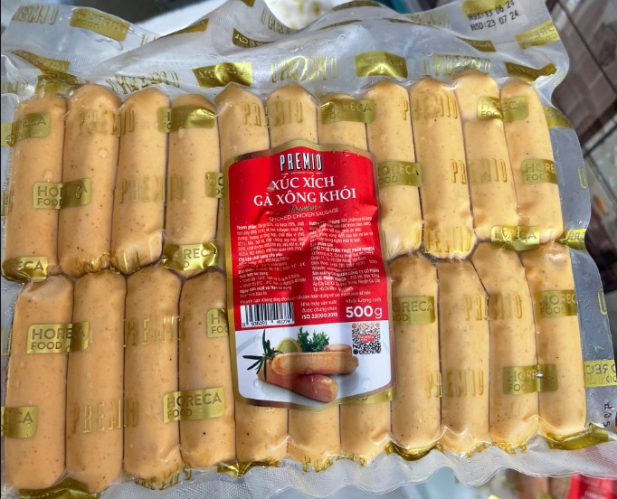 Premio xúc xích gà xông khói 500g - Smoked chicken sausage