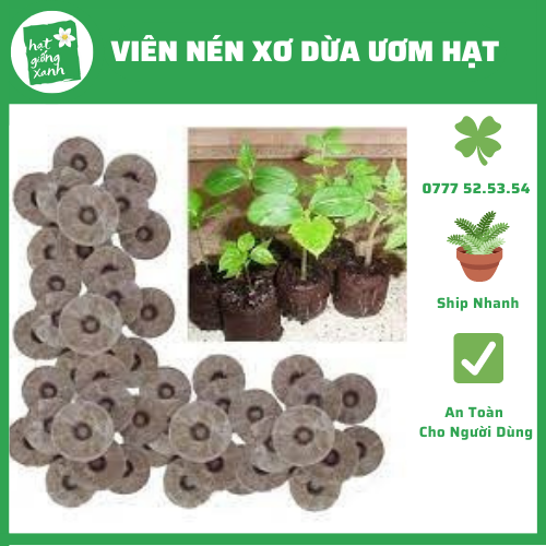 50 Viên Nén Xơ Dừa Ươm Hạt
