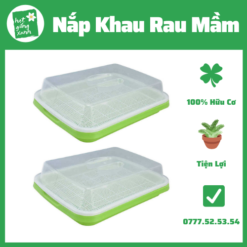 Bộ Khay Rau Mầm 3 Lớp ( có cả nắp)