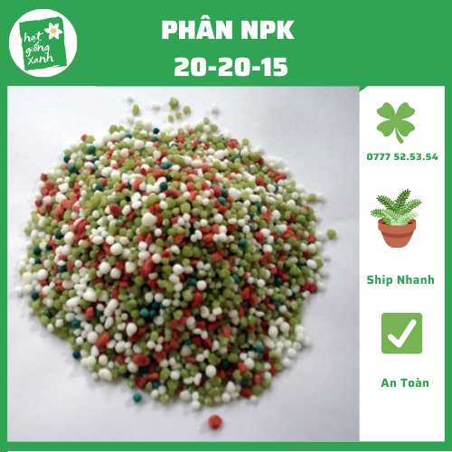 Phân NPK 20-20-15 (1kg) - Túi Xé Lẻ