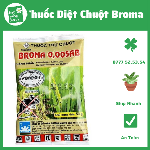 Thuốc Trừ Chuột Broma(10g)