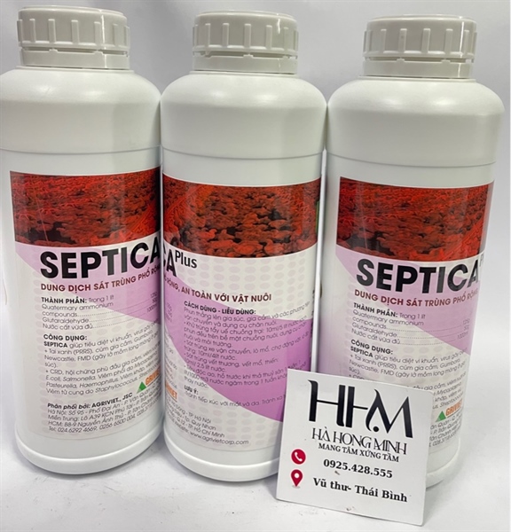 Thuốc thú y - Septica 1 lít (sát trùng phun)