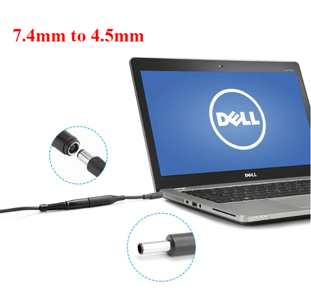 Dây chuyển sạc dell kim to thành nhỏ