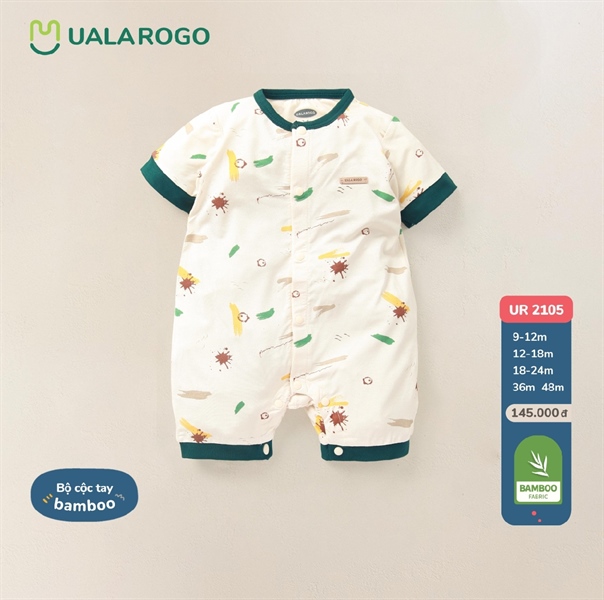 Uala Body cộc Bamboo UR2105 - Be