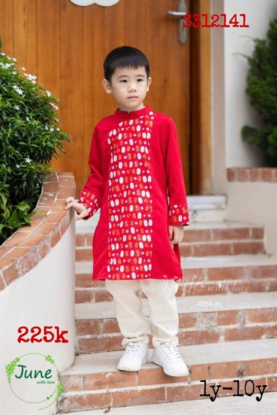 Áo dài BT cách tân in nhũ