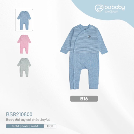 Bu Body dài CL Joyful - Kẻ Blue