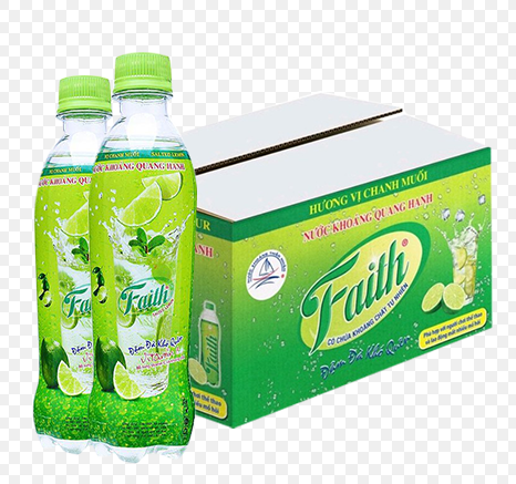 Nước khoáng Faith chanh muối có gas 355ml x 24