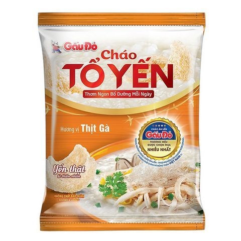 Cháo Tổ Yến Gấu Đỏ Hương Vị Gà 50g